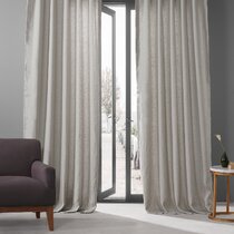 Jinchan Linen Curtains For Living Room Drapes Rod Pocket Back Tab